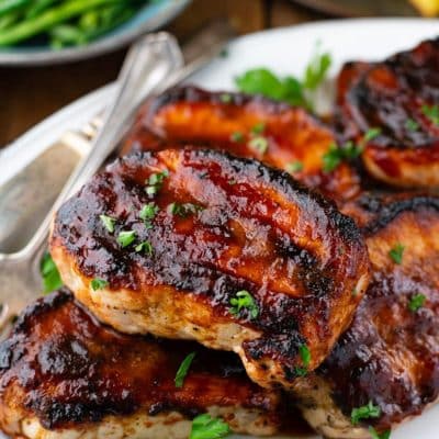 Grilled BBQ Pork Chops - The Seasoned Mom