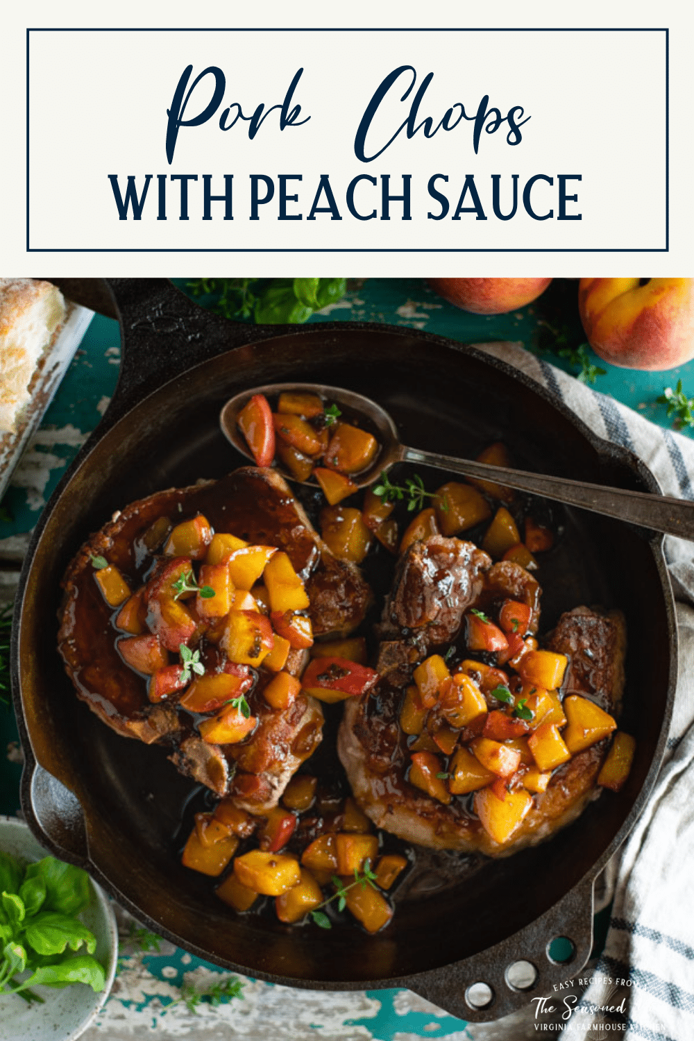 Pan Fried Pork Chops with Peach Sauce The Seasoned Mom