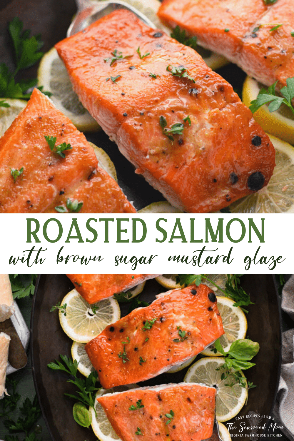 4Ingredient Brown Sugar Dijon Roasted Salmon The Seasoned Mom