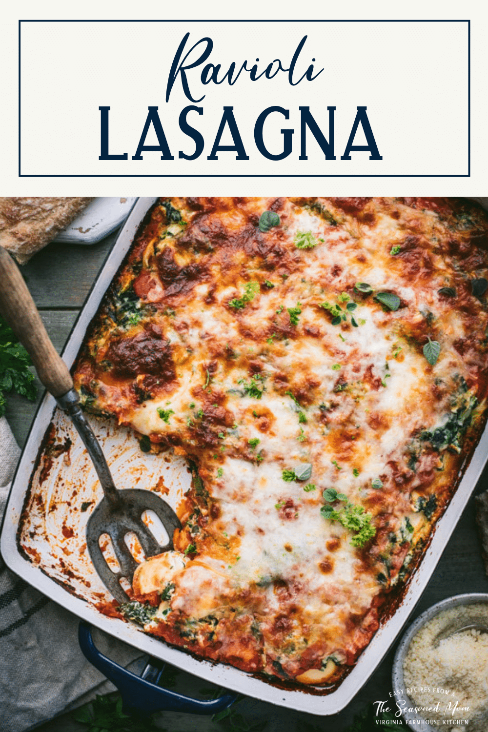 Ravioli Lasagna with Ricotta and Spinach The Seasoned Mom