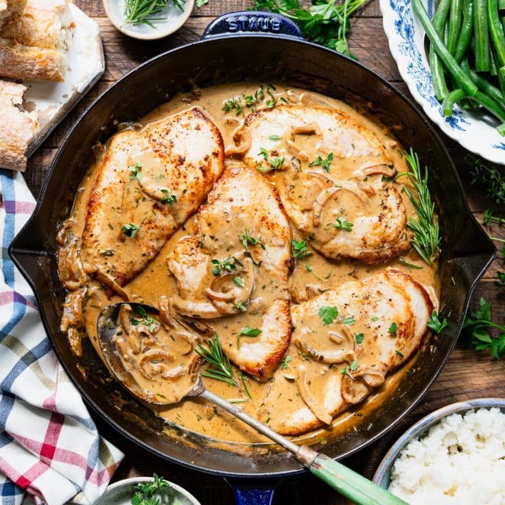 Easy Chicken Dijon (One Skillet Dinner)