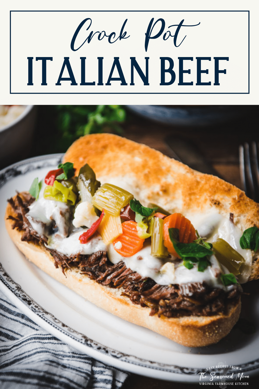 Crock Pot Italian Beef | The Seasoned Mom