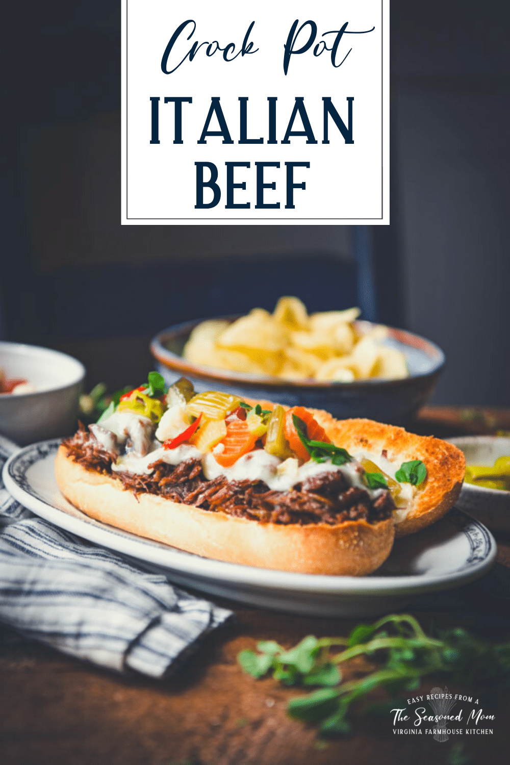 Crock Pot Italian Beef | The Seasoned Mom