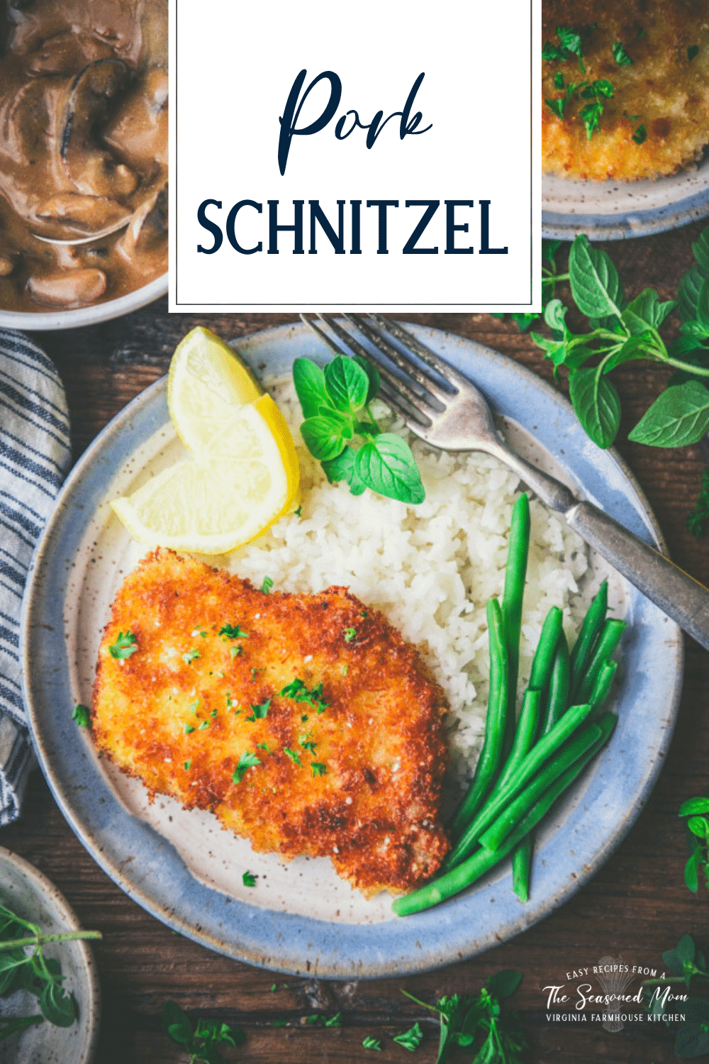 Pork Schnitzel & Mushroom Gravy (Jägerschnitzel) The Seasoned Mom