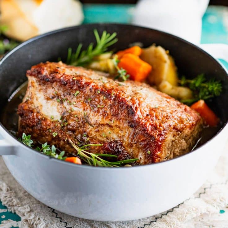 Oven Roasted Pork Loin with Apple Glaze - The Seasoned Mom