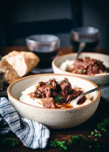 Braised Beef with Red Wine and Tomatoes - The Seasoned Mom