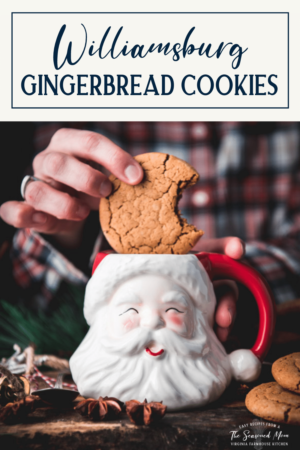Old-Fashioned Williamsburg Gingerbread Cookies - The Seasoned Mom