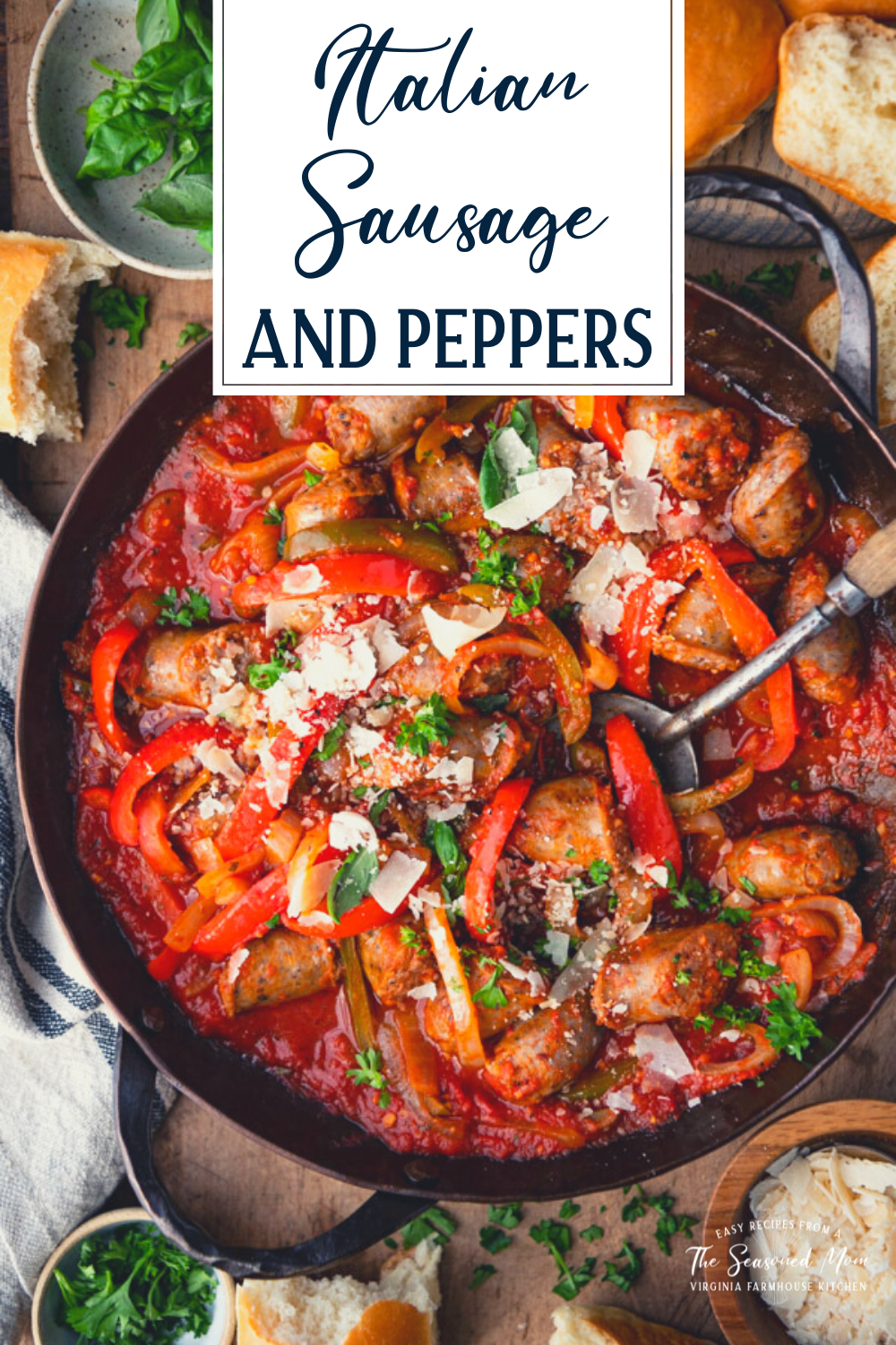 Italian Sausage and Peppers - The Seasoned Mom