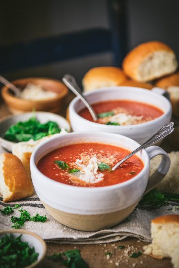 30-Minute Tomato Basil Soup - The Seasoned Mom