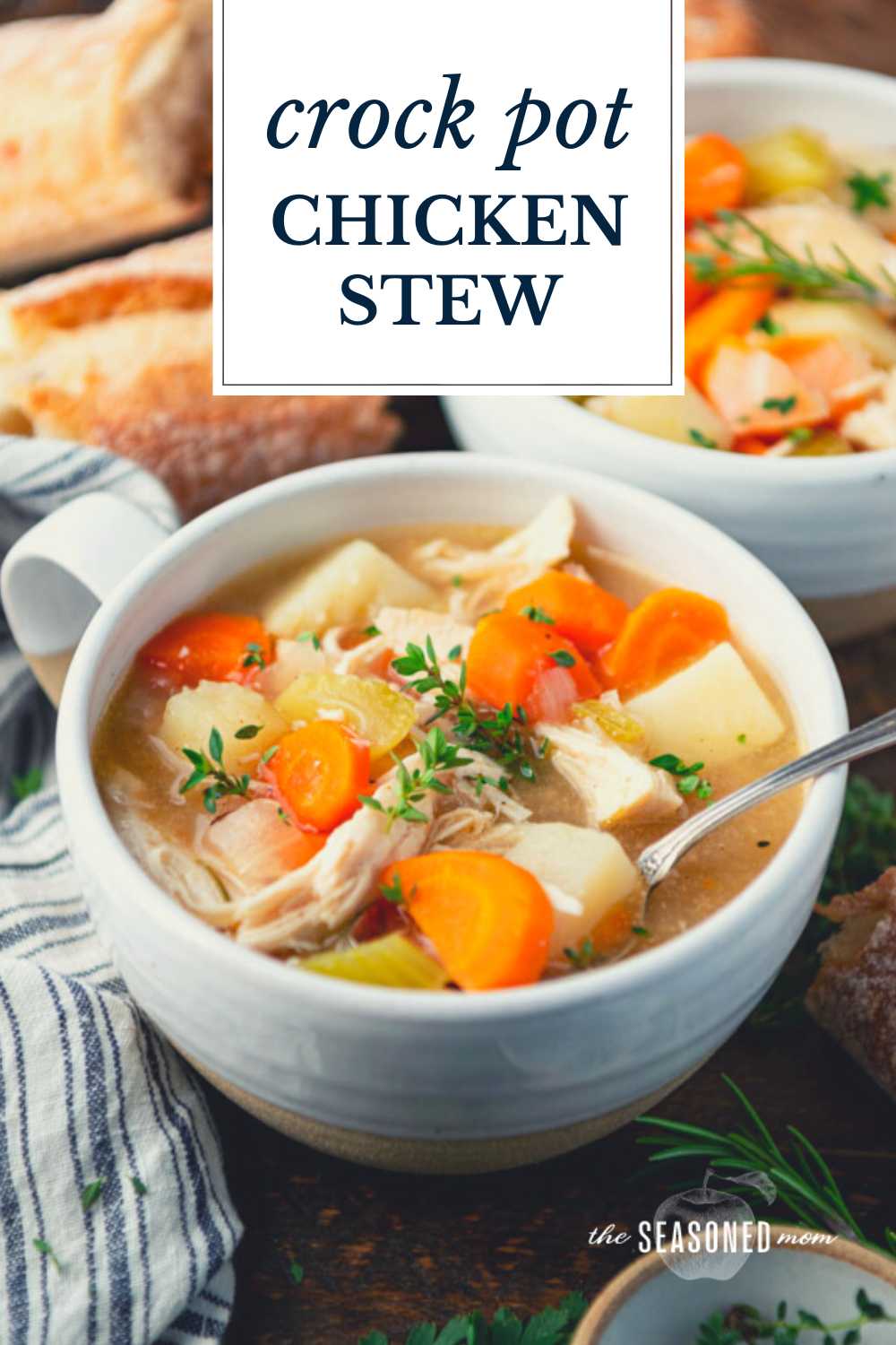 Crock Pot Chicken Stew - The Seasoned Mom