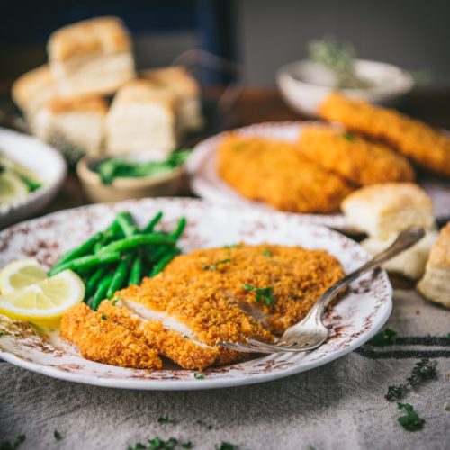 Oven Fried Chicken Breast The Seasoned Mom