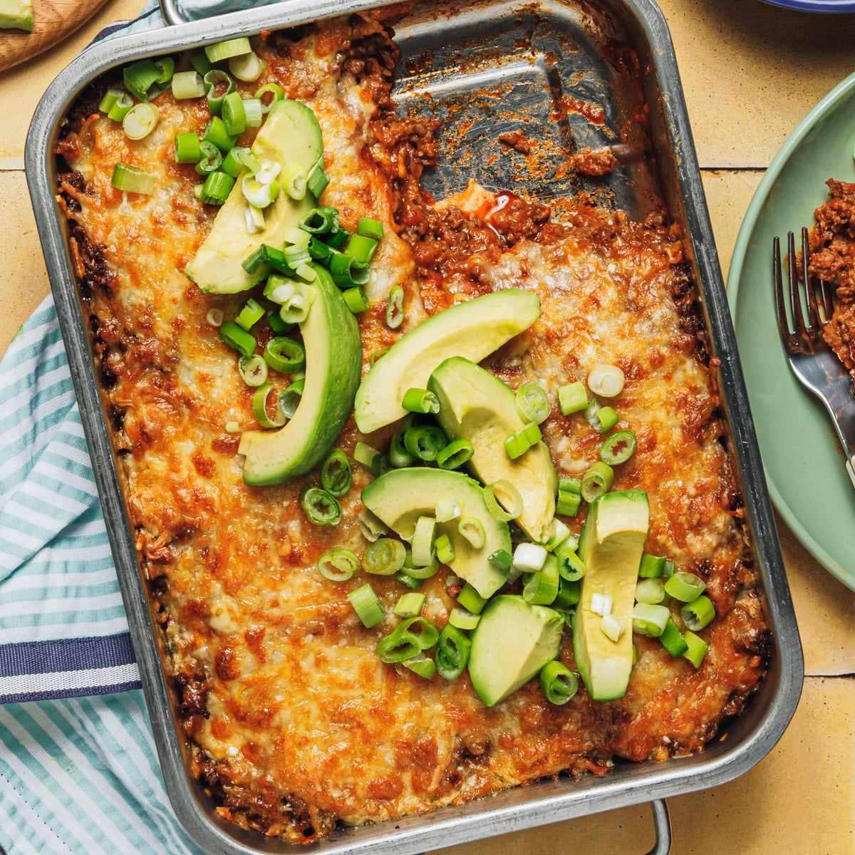 Easy Beef Enchilada Casserole