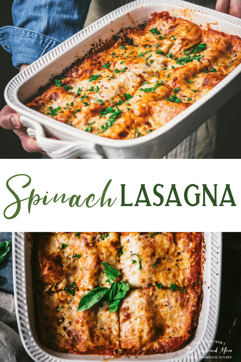 Spinach Lasagna {Quick and Easy!} The Seasoned Mom