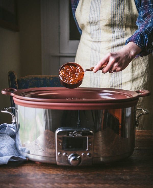 Adding apricot preserves to a Crock Pot