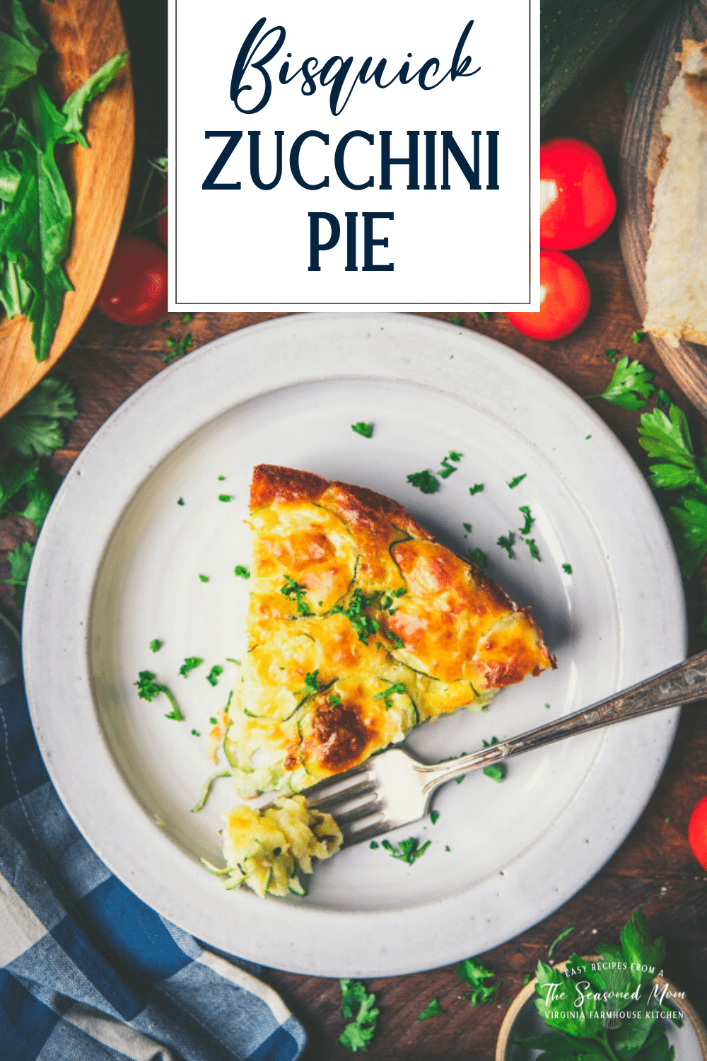 Zucchini Pie The Seasoned Mom