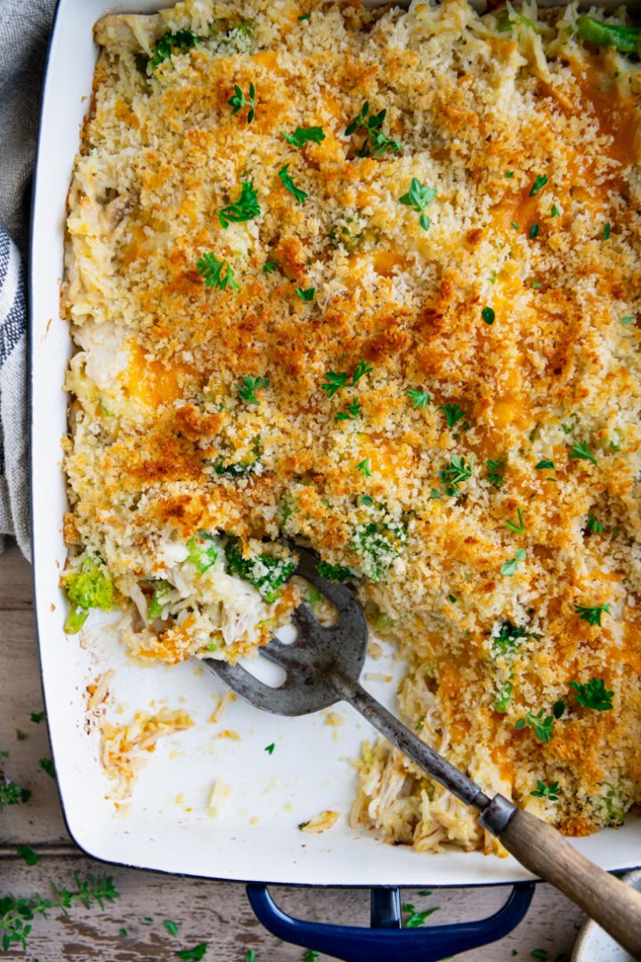Broccoli Cheese Chicken and Rice Casserole The Seasoned Mom