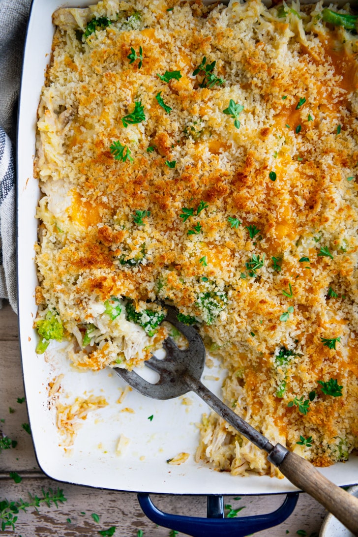 Broccoli Cheese Chicken and Rice Casserole The Seasoned Mom