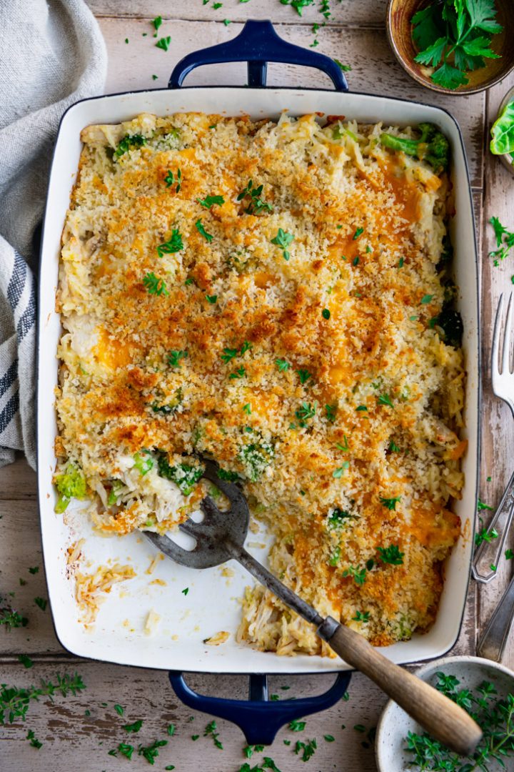Broccoli Cheese Chicken and Rice Casserole The Seasoned Mom