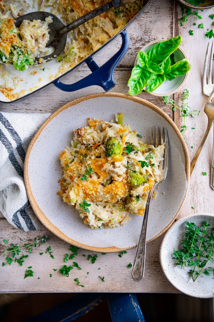 Broccoli Cheese Chicken and Rice Casserole The Seasoned Mom