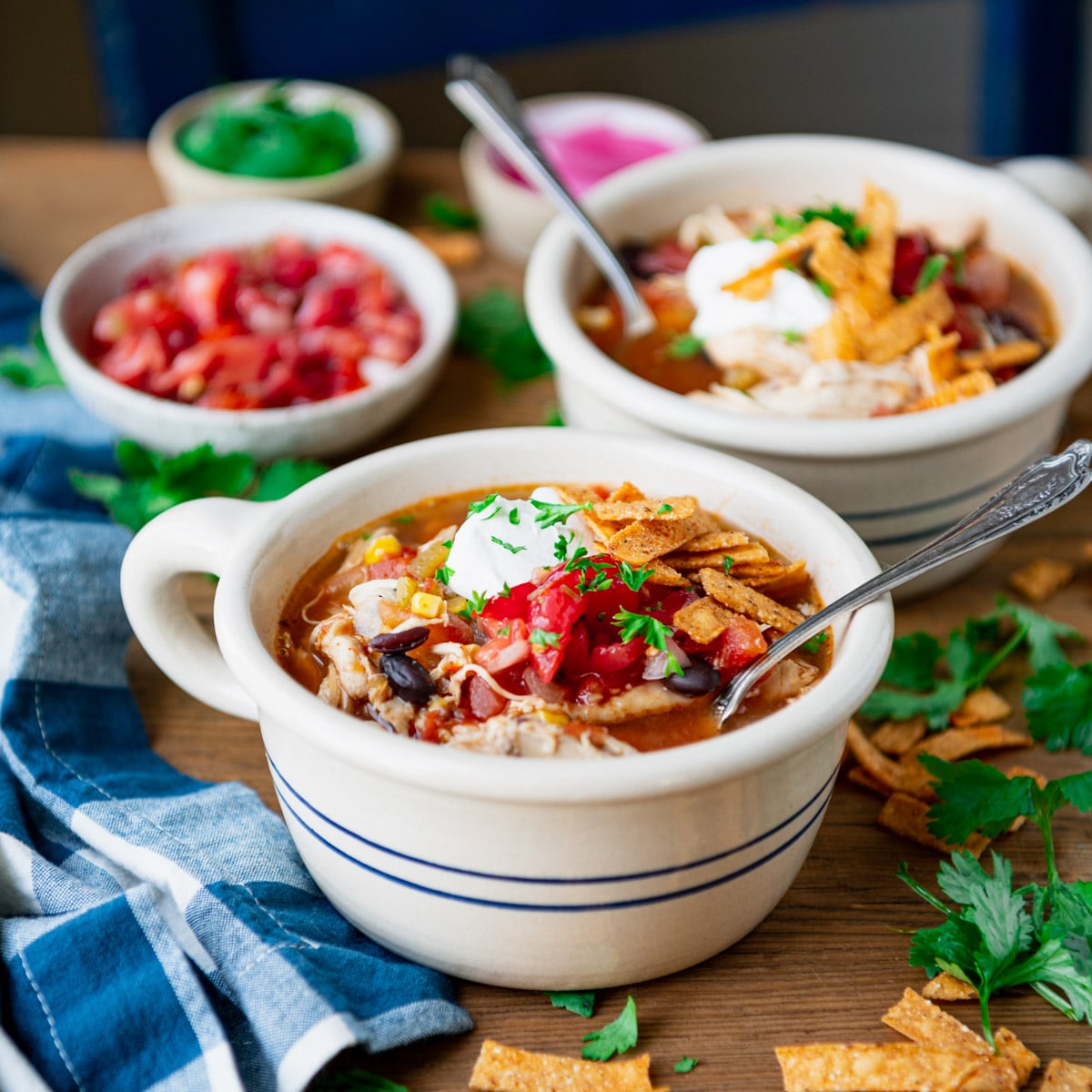 Crock Pot Chicken Tortilla Soup The Seasoned Mom