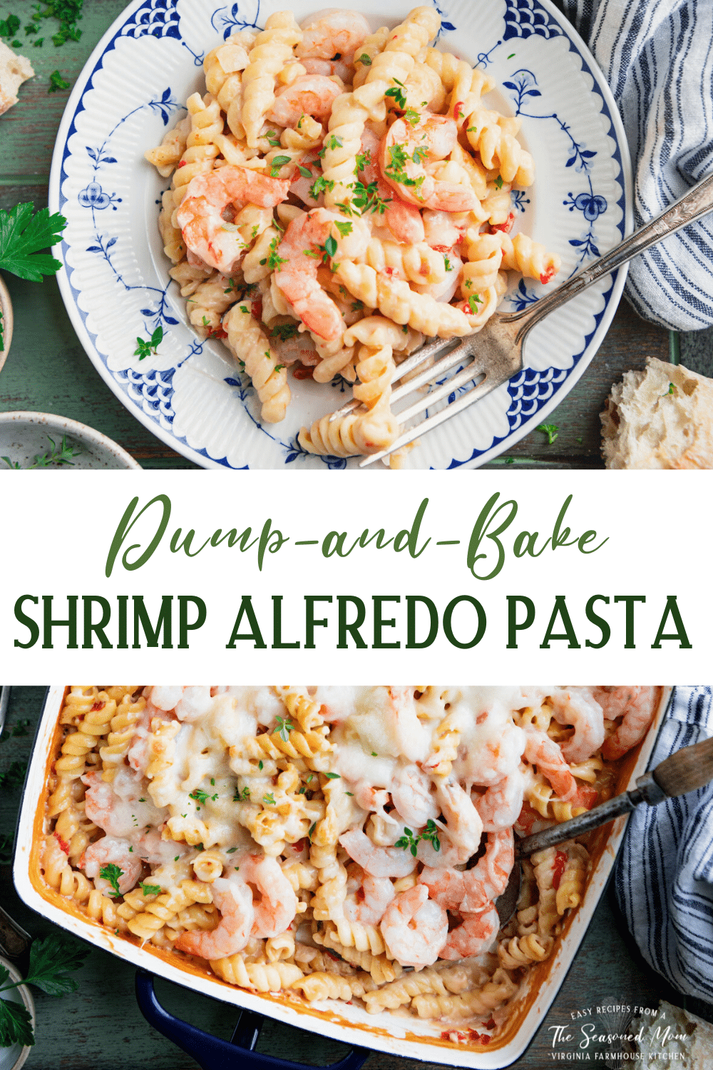 DumpandBake Shrimp Alfredo Pasta The Seasoned Mom