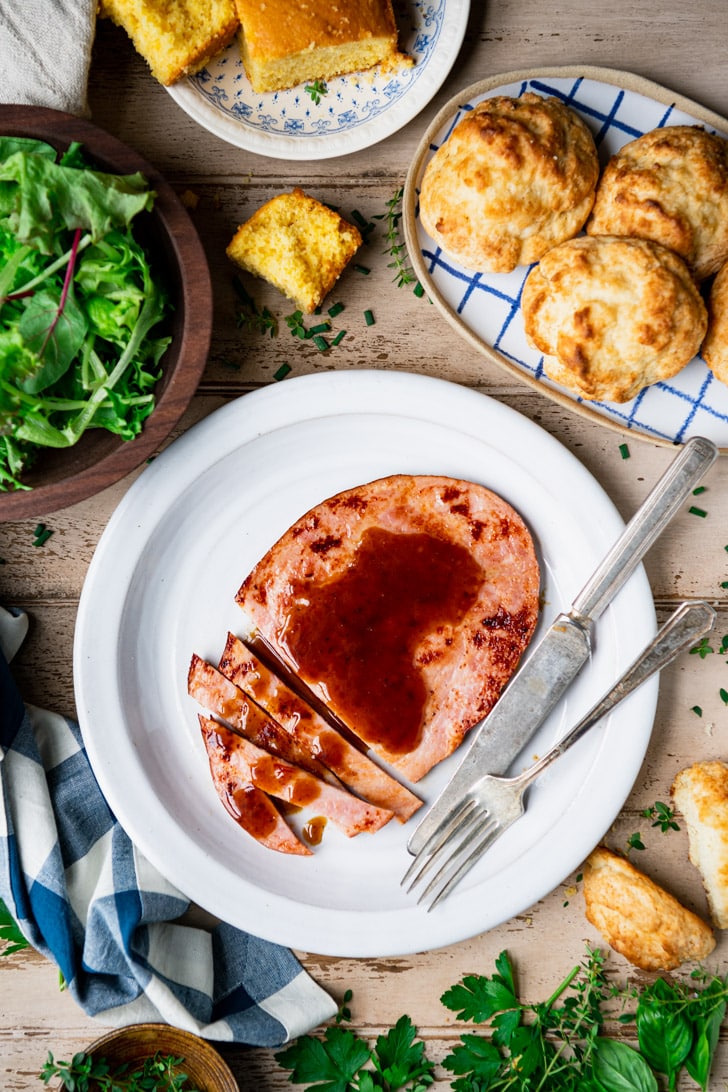 Ham Steak with Brown Sugar Glaze The Seasoned Mom