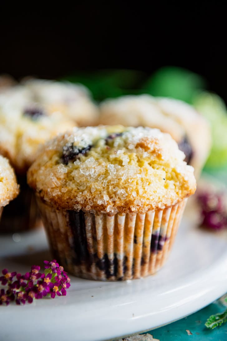 Sour Cream Blueberry Muffins The Seasoned Mom
