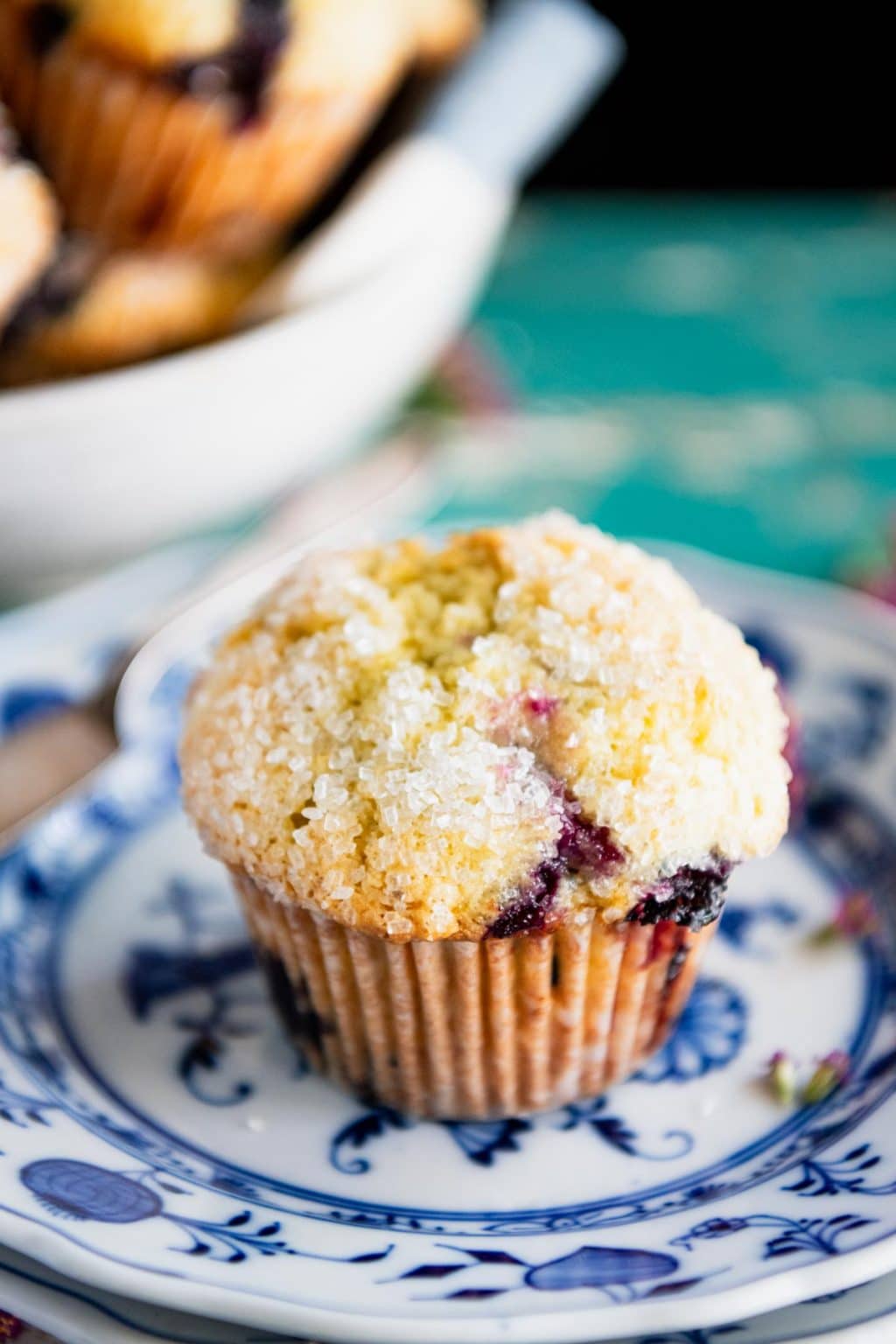Sour Cream Blueberry Muffins The Seasoned Mom