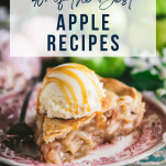 Long collage image of the best apple recipes