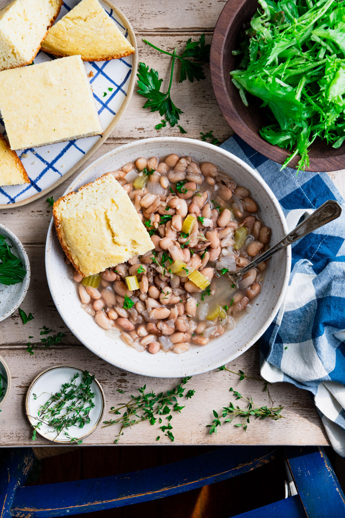 Crock Pot Beans and Cornbread The Seasoned Mom