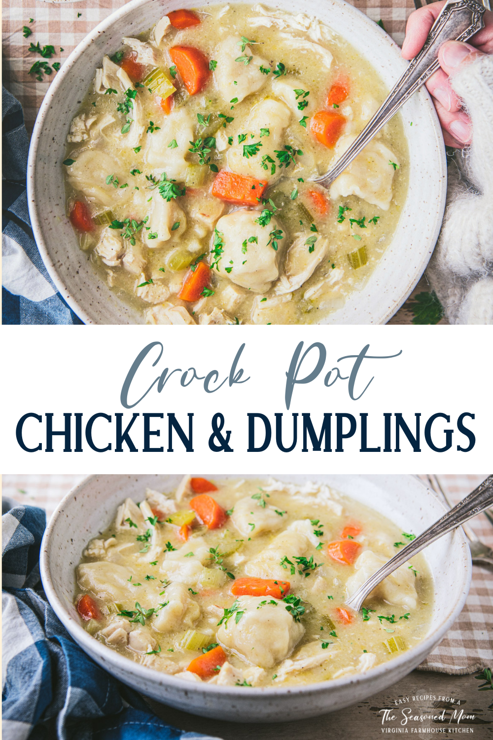 Easy Crockpot Chicken and Dumplings | The Seasoned Mom
