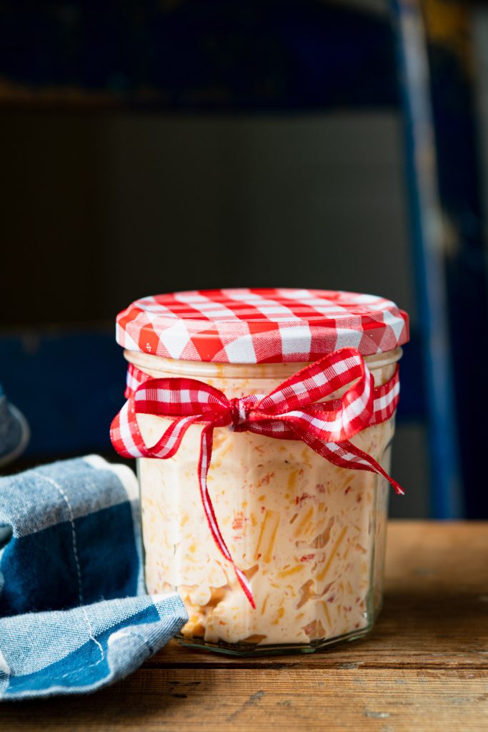 Jar of Southern pimento cheese