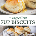Collage image of 7up biscuits