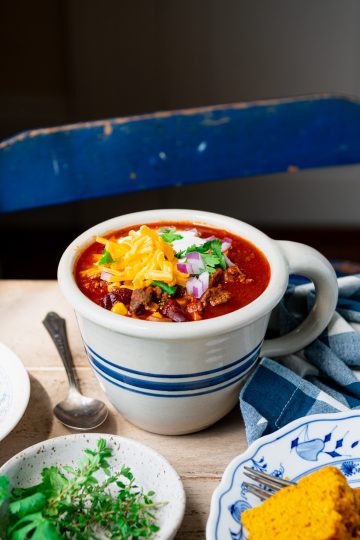Beef and Beer Chili - The Seasoned Mom