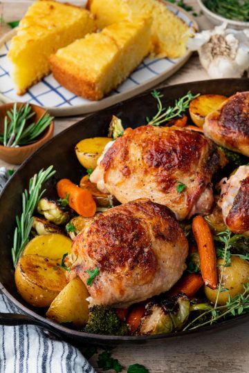 Roasted Buttermilk Marinated Chicken - The Seasoned Mom