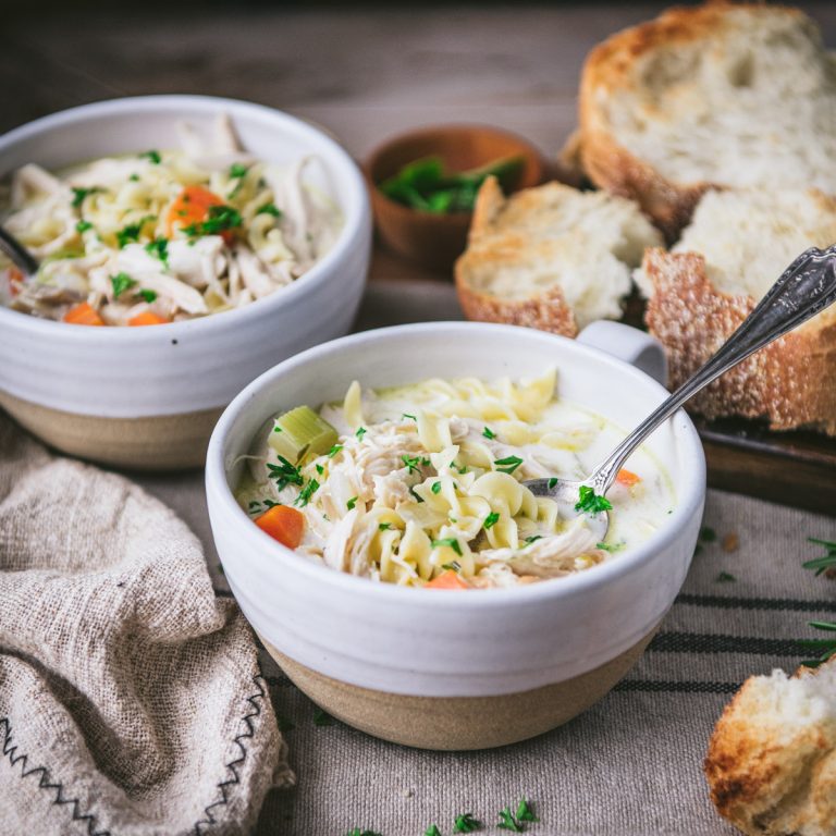 Creamy Chicken Noodle Soup The Seasoned Mom