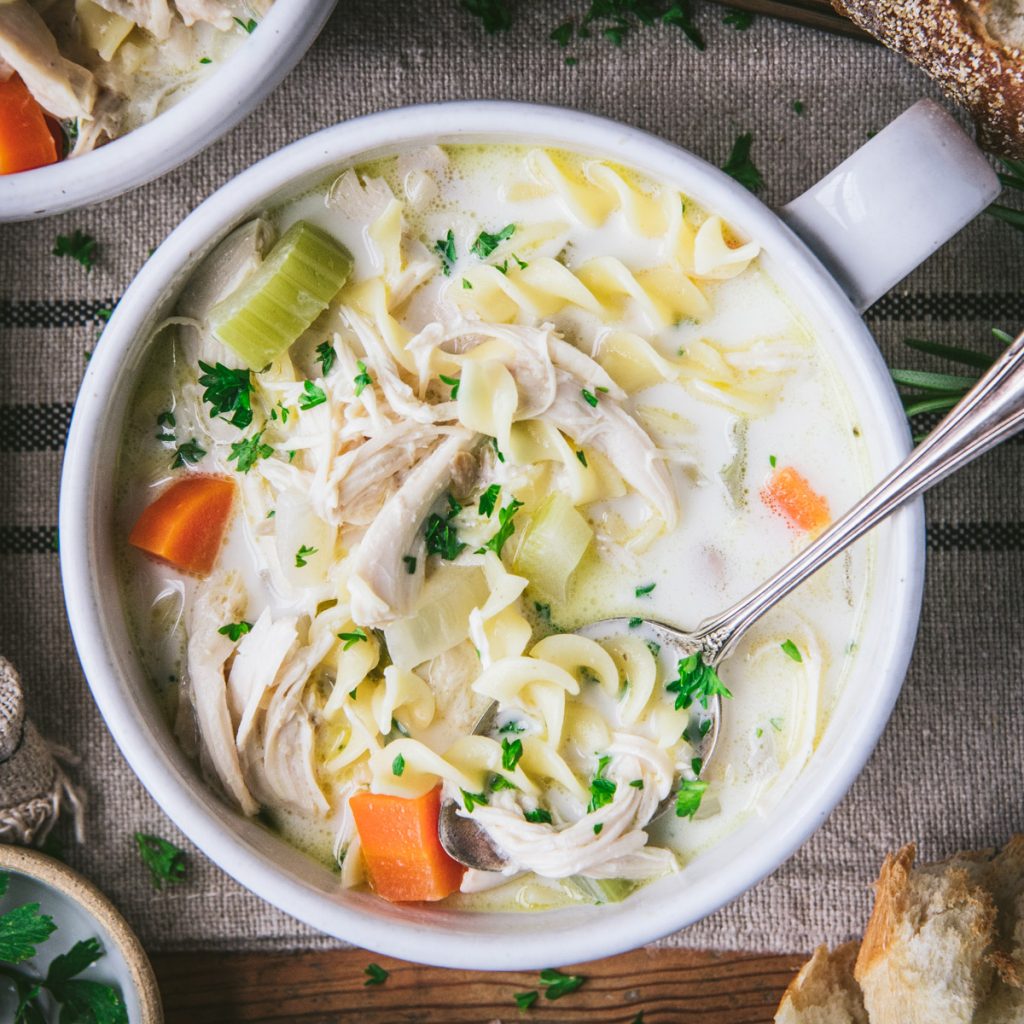 Crock Pot Chicken Noodle Soup The Seasoned Mom