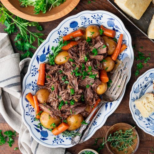 Stovetop Pot Roast and Gravy The Seasoned Mom