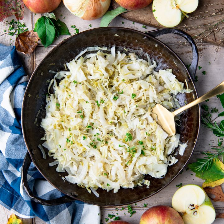 Fried Cabbage with Apples and Onion The Seasoned Mom
