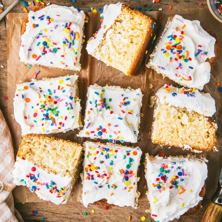 One-Bowl Vanilla Buttermilk Cake - The Seasoned Mom