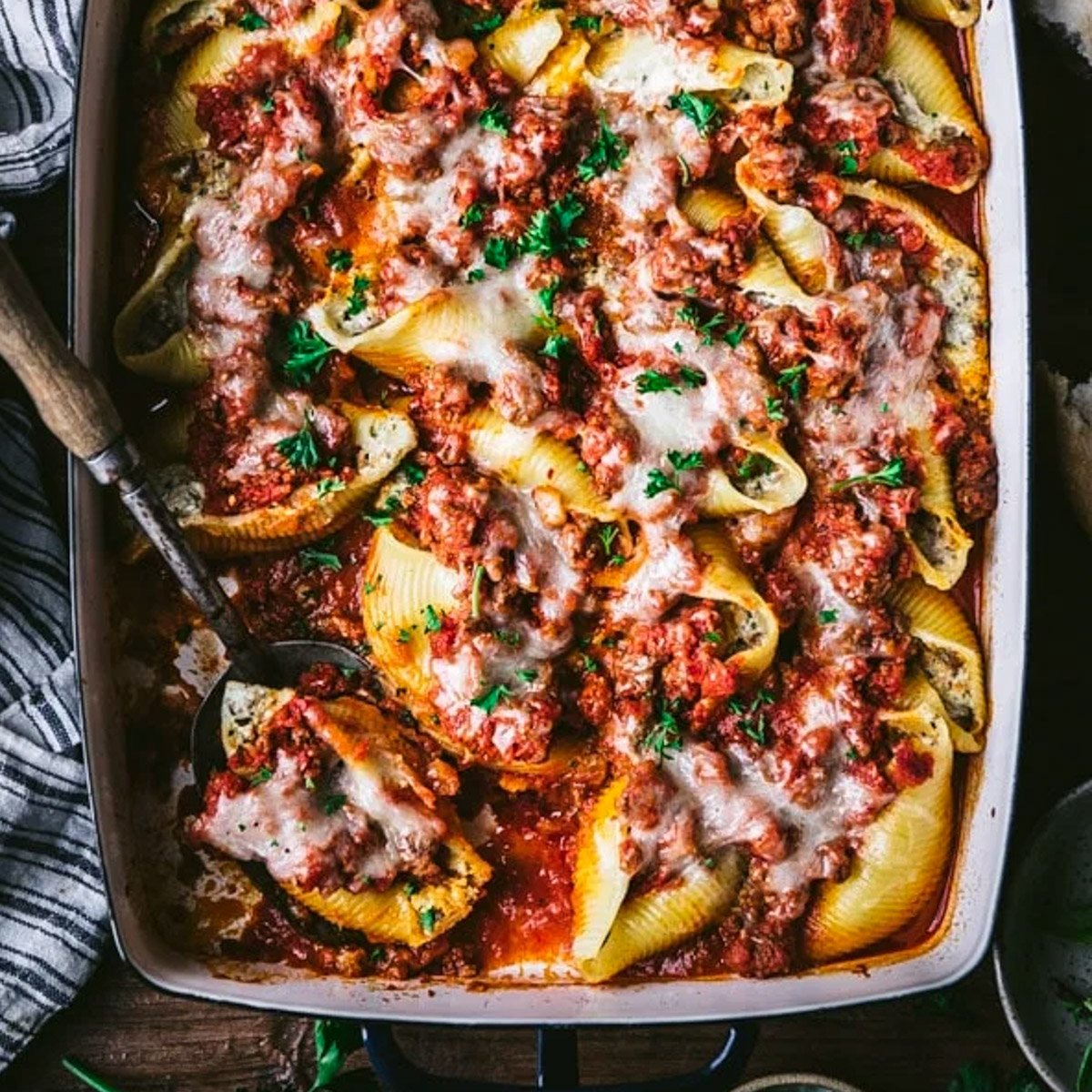 stuffed shells recipe with meat