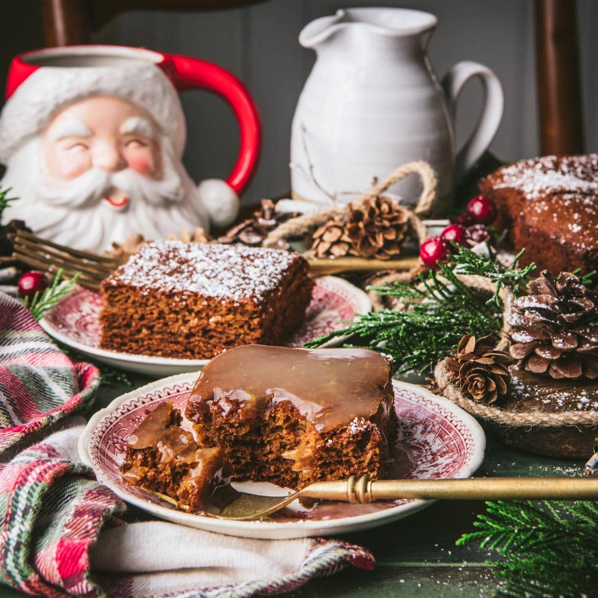 Gingerbread Cake with Lemon Sauce