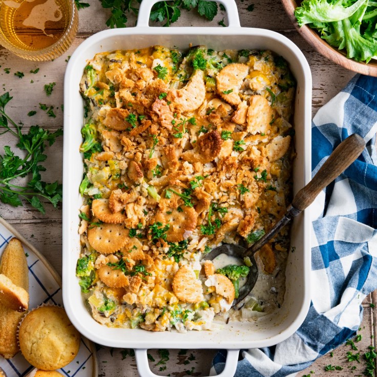 Chicken and Wild Rice Casserole from Scratch The Seasoned Mom