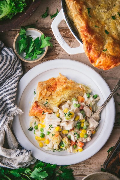 Chicken Pot Pie with Puff Pastry - The Seasoned Mom