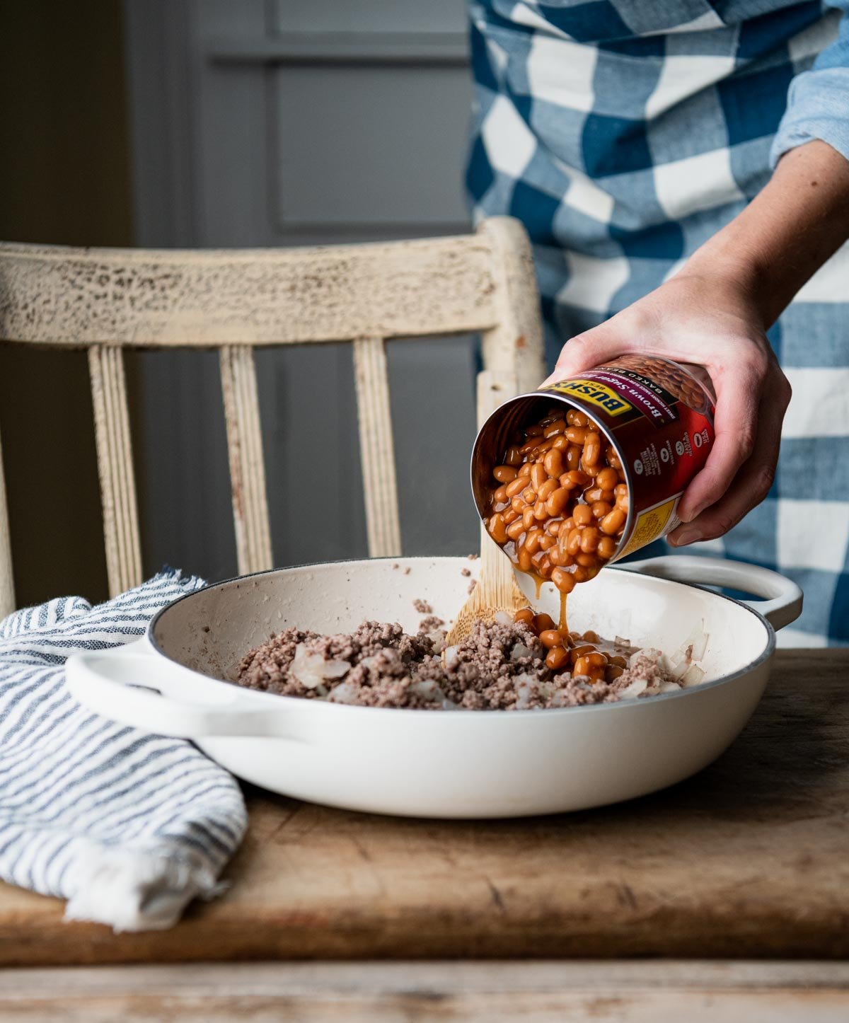 Adding baked beans to a casserole