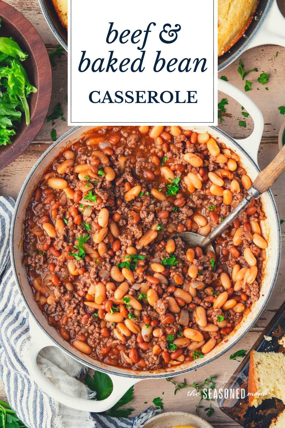Ground Beef And Baked Bean Casserole The Seasoned Mom
