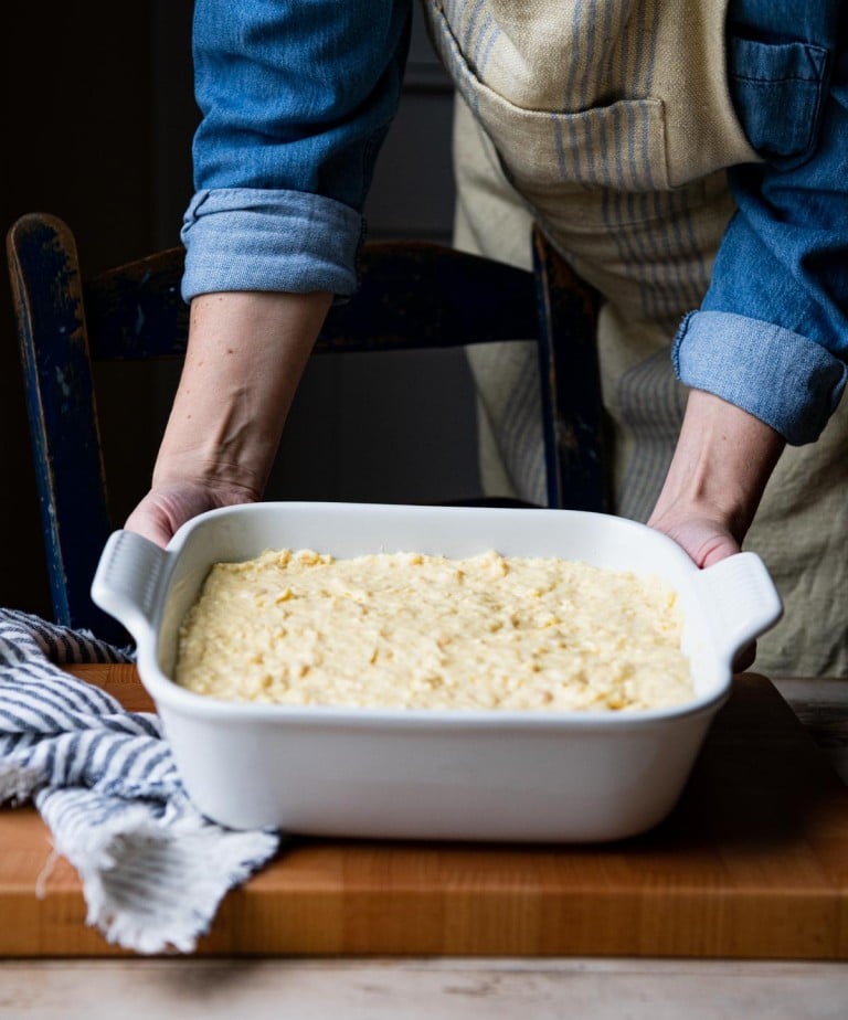 Farmhouse Ham Casserole with Cornbread - The Seasoned Mom