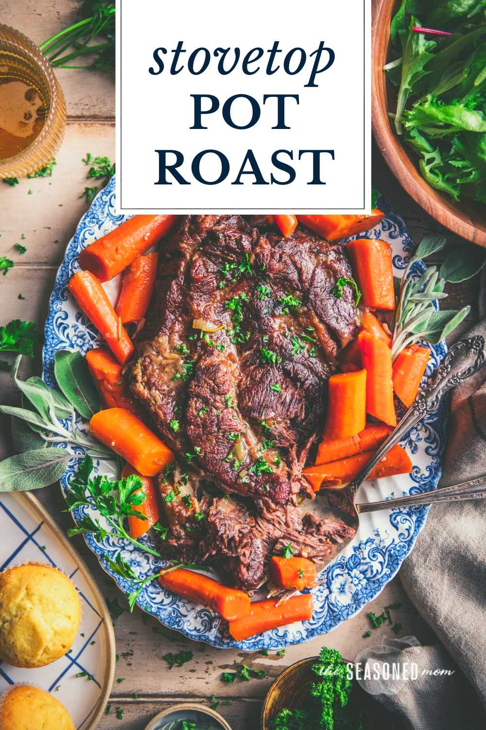 Stovetop Pot Roast and Gravy The Seasoned Mom