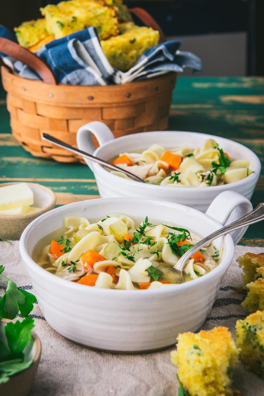 Crock Pot Chicken Noodle Soup The Seasoned Mom