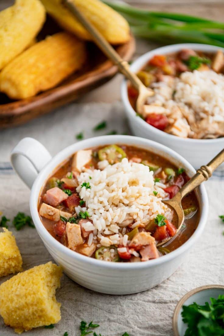 Virginia Chicken Gumbo with Ham The Seasoned Mom